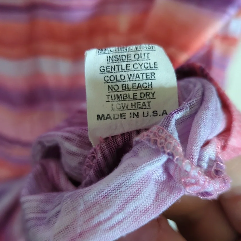 David Cline Shirt Pink Purple Striped Crushed Top Stretch Tie Orchid Size XL - Picture 4 of 5